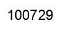 Number 100729 black image