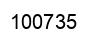 Number 100735 black image