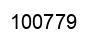 Number 100779 black image