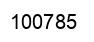 Number 100785 black image
