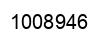 Number 1008946 black image