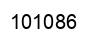 Number 101086 black image