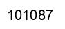 Number 101087 black image