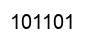 Number 101101 black image