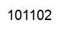 Number 101102 black image