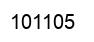 Number 101105 black image