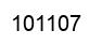 Number 101107 black image