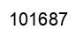 Number 101687 black image