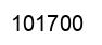 Number 101700 black image