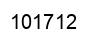 Number 101712 black image