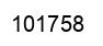Number 101758 black image