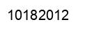 Número 10182012 imagen negro