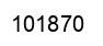 Number 101870 black image