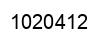 Number 1020412 black image