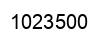 Number 1023500 black image