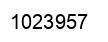 Number 1023957 black image