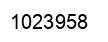 Number 1023958 black image