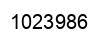 Number 1023986 black image