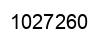 Number 1027260 black image