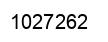 Number 1027262 black image