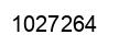 Number 1027264 black image