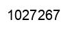 Number 1027267 black image