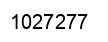 Number 1027277 black image