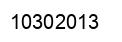 Number 10302013 black image