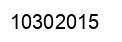 Number 10302015 black image
