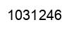 Number 1031246 black image