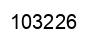 Number 103226 black image