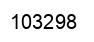 Number 103298 black image