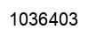 Number 1036403 black image