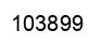 Number 103899 black image