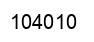 Number 104010 black image