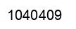 Number 1040409 black image