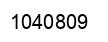 Number 1040809 black image