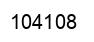 Number 104108 black image