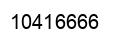 Number 10416666 black image