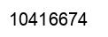 Number 10416674 black image