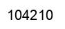 Number 104210 black image