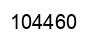 Number 104460 black image