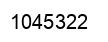 Number 1045322 black image
