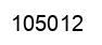 Number 105012 black image