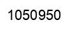 Number 1050950 black image