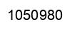 Number 1050980 black image