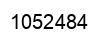 Number 1052484 black image