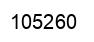 Number 105260 black image