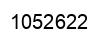 Number 1052622 black image