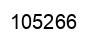 Number 105266 black image